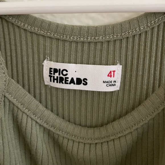 Epic Threads Olive Green Dress 4T - Picture 5 of 6